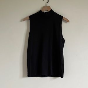 Large J.Crew mock turtleneck tank shirt